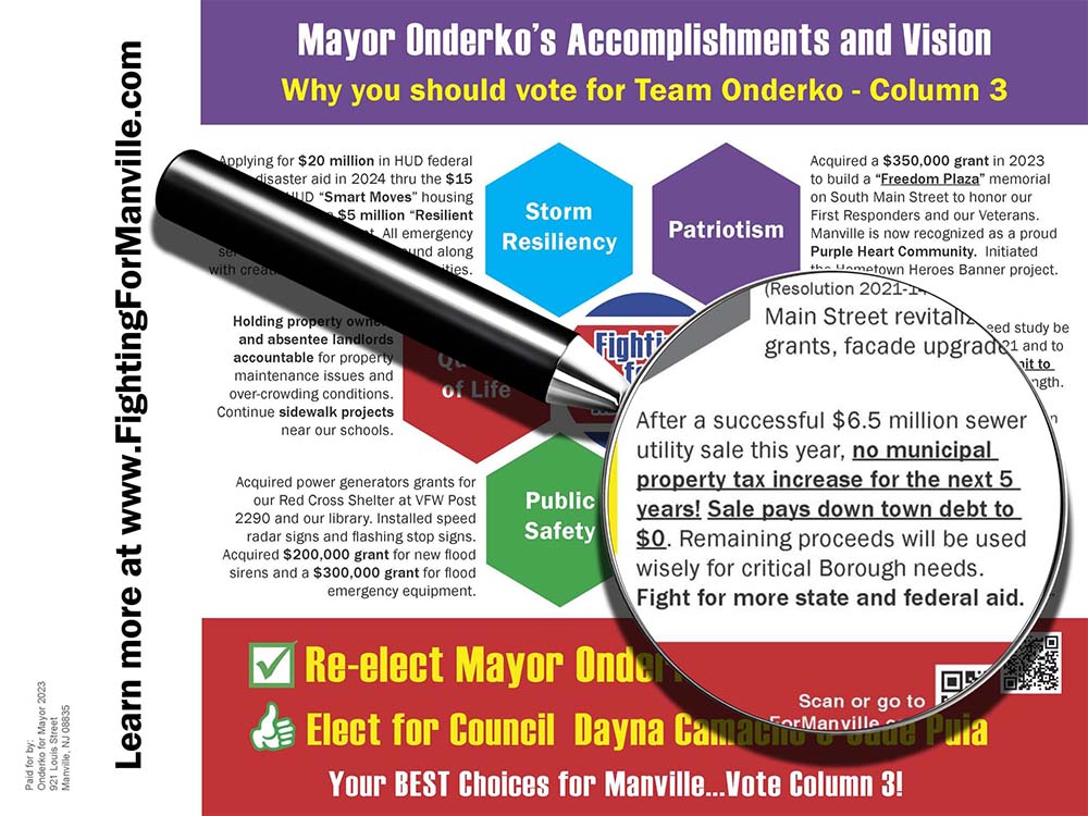 Team Onderko 2023 Campaign Mailer