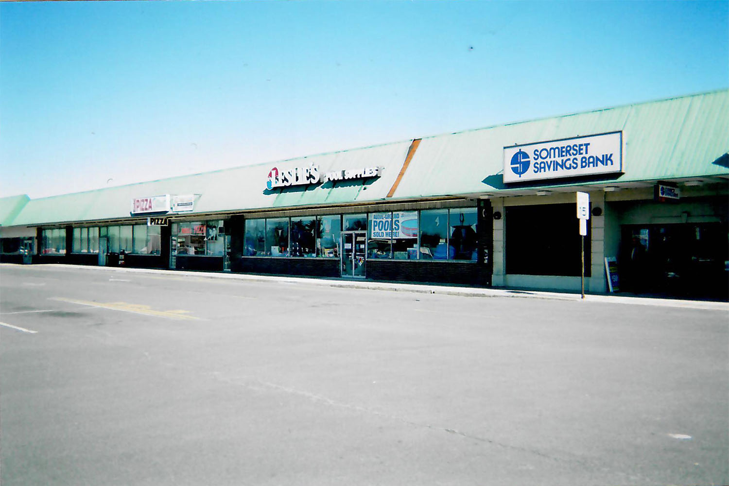 Rustic Mall with Pool Supply Store