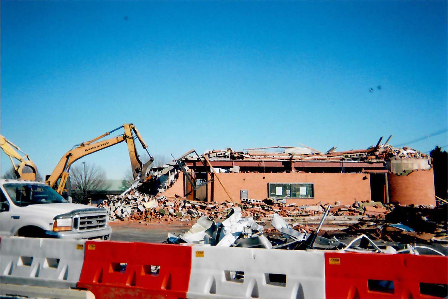 Rustic Mall - Bank Being Demolished