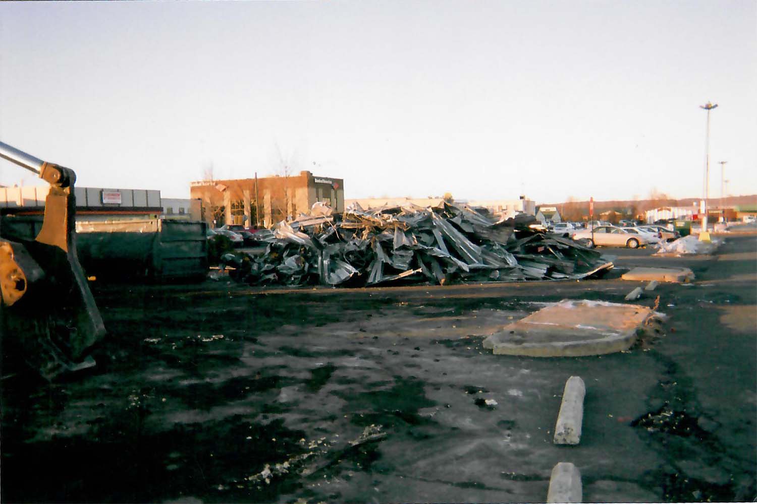 Rustic Mall - Debris Pile from Demolition